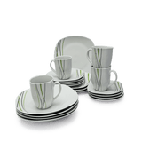 Set de Vajillas 20Pz Cuadrada Puntazo