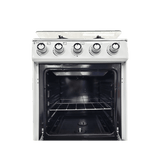 Cocina OMEGA 4H Blanca C/Tapa Vidrio