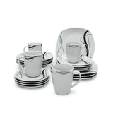 Set de Vajillas 20Pz Cuadrada Puntazo