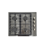 Tope Gas 24" 4H Acero Inox Sankey Negro