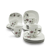 Set de Vajillas 20Pz Cuadrada Puntazo