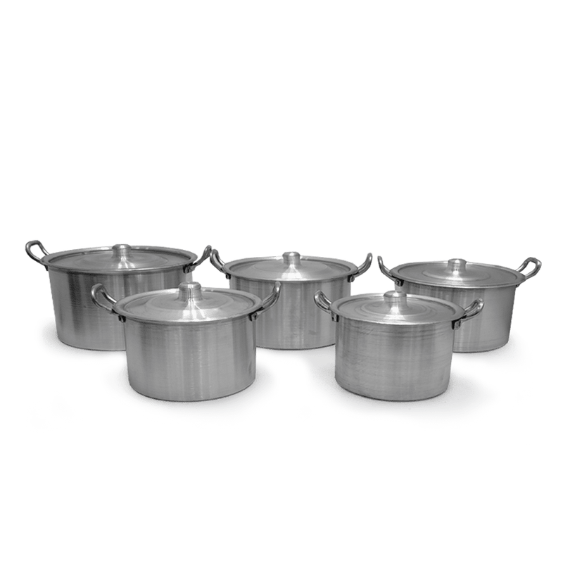 Olla 5Pz Recta asa Aluminio