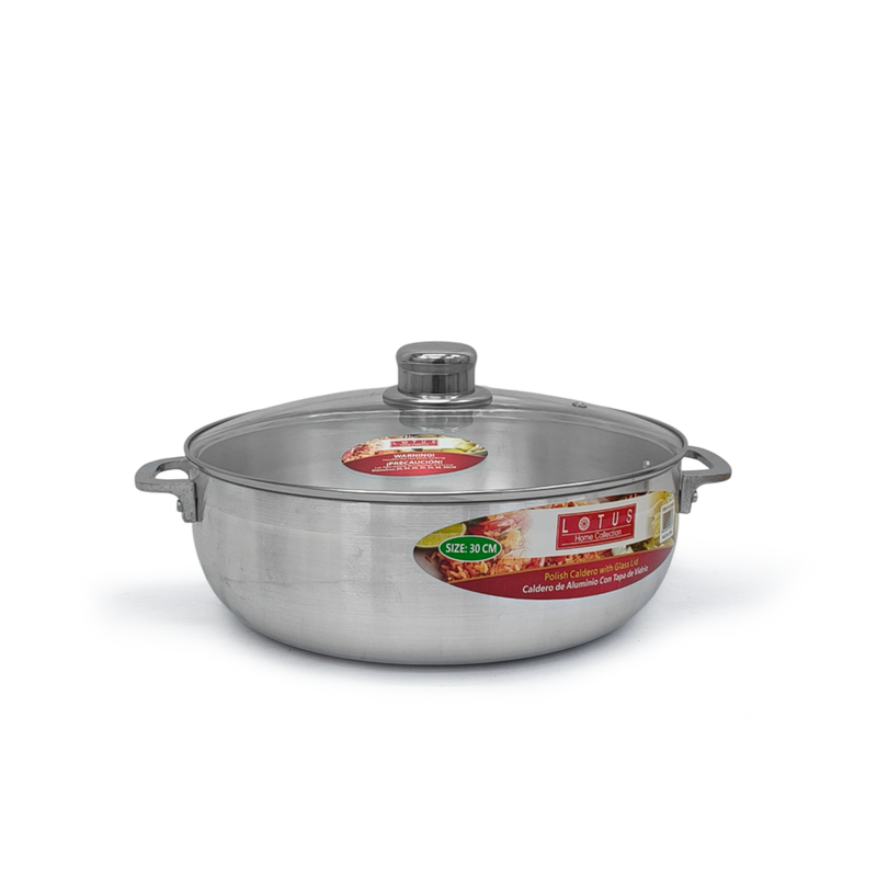 Caldero 30cm LOTUS T/Vidrio