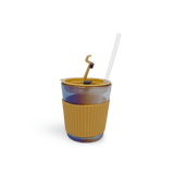 Vaso de Vidrio C/Pitillo 350ML