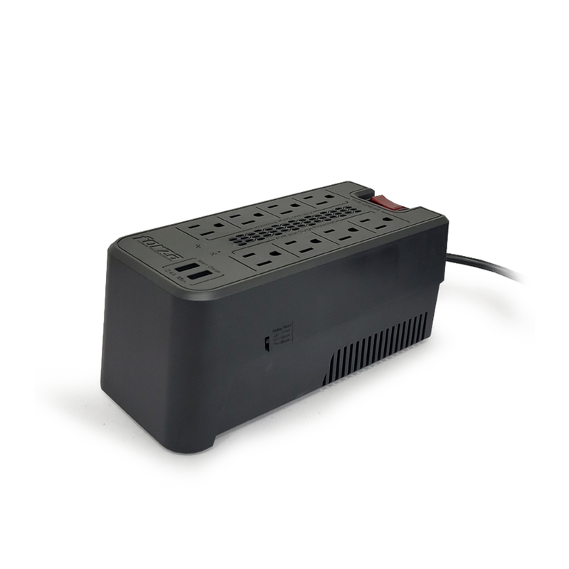 Regulador Automático de Voltaje 1200VA 8 Tomas Forza
