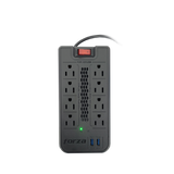 Regulador Automático de Voltaje 1200VA 8 Tomas Forza
