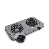 Cocina 2H ROCCIA Eléctrica Cromada HD06S 22 Caracol