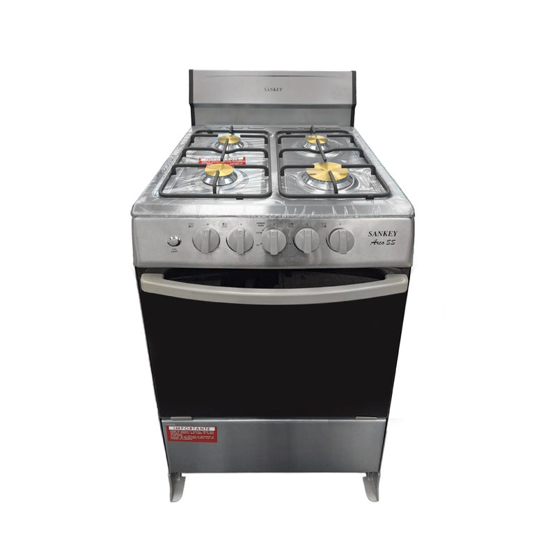 Cocina 21" 4h  Gas Sankey Acero Inoxidable