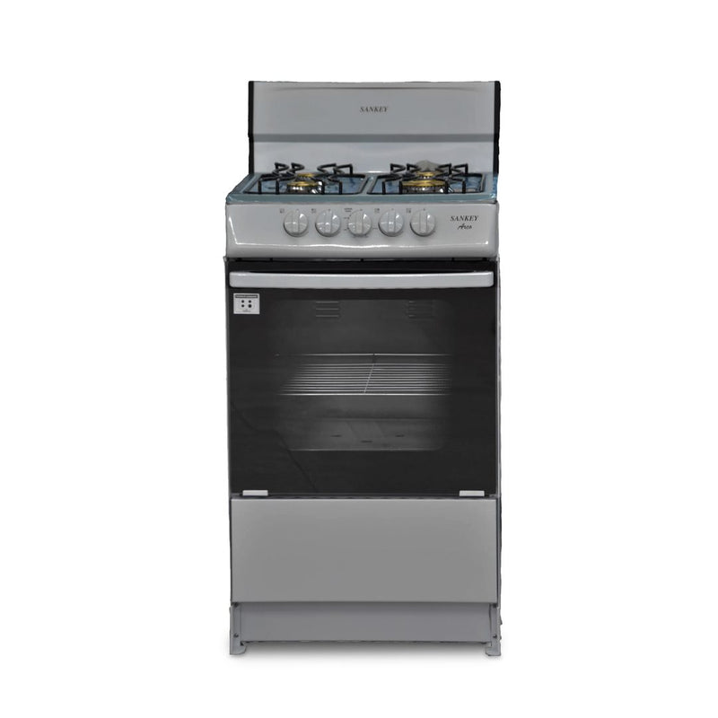 Cocina 20" 4h  Gas Sankey Horno Gris