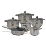 Juego de Ollas 12 Piezas Crystal Cuisine