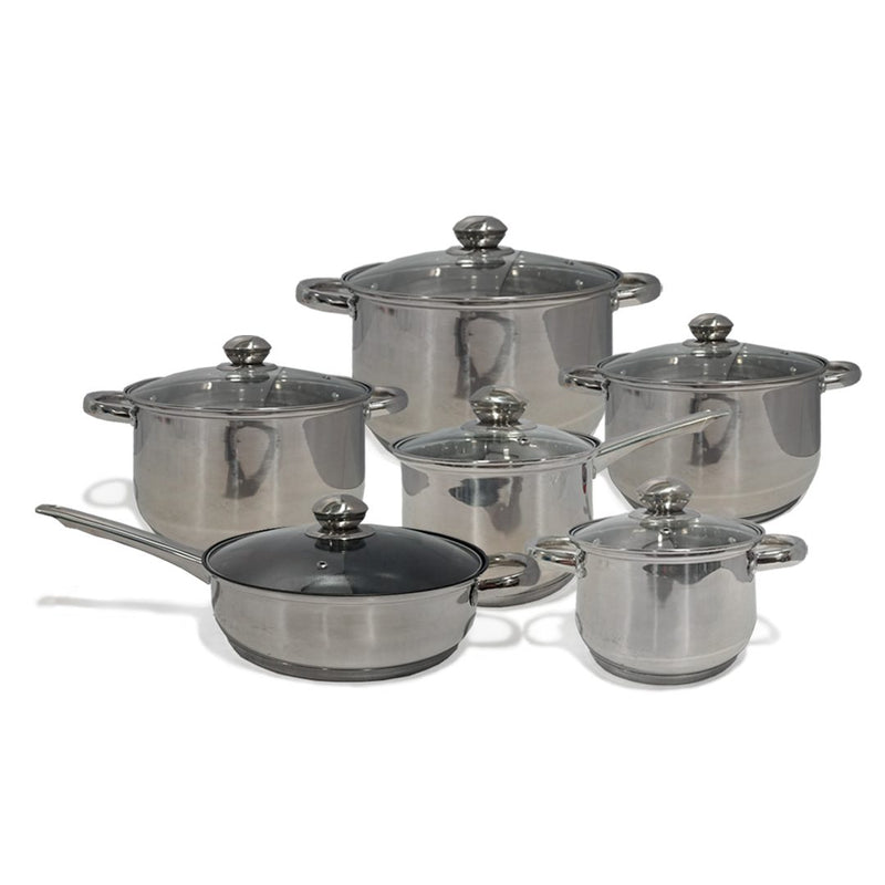 Juego de Ollas 12 Piezas Crystal Cuisine