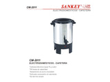 Cafetera 20T SANKEY / Acero inoxidable
