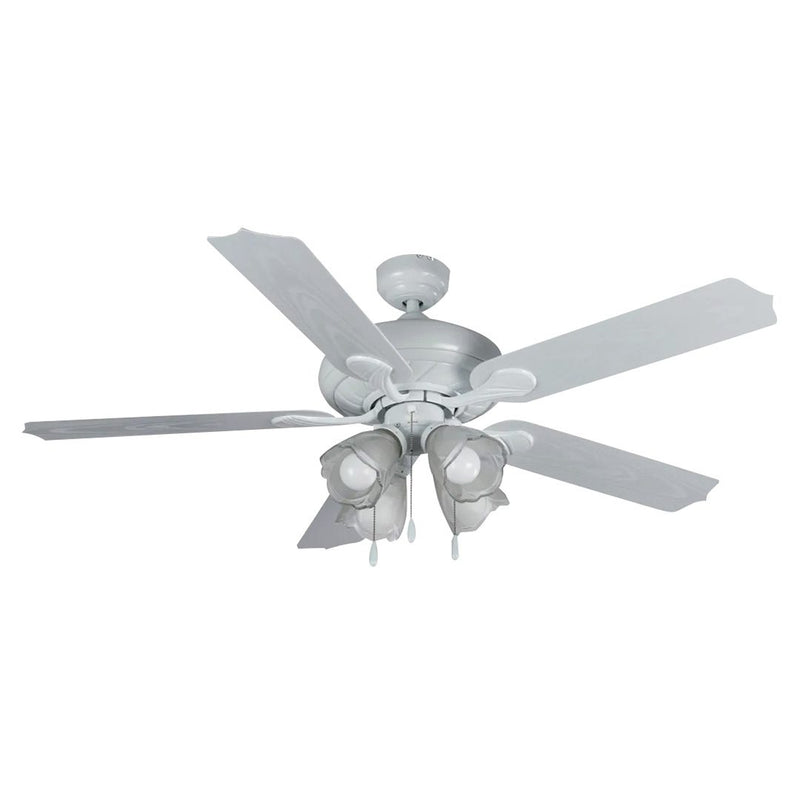 Ventilador Techo Sankey 52" aspa 4 lamparas