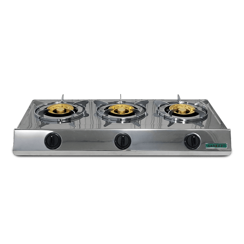 Cocina 3h De Mesa A Gas Acero Inoxidable SANKEY