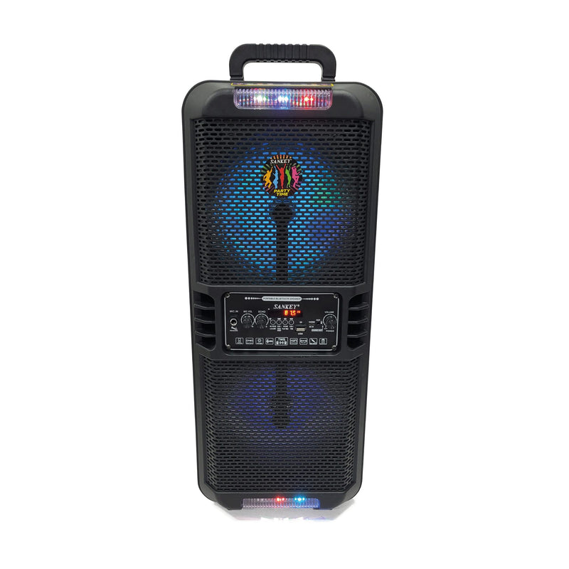 Bocina bluetooth portátil de 8" × 2 SANKEY