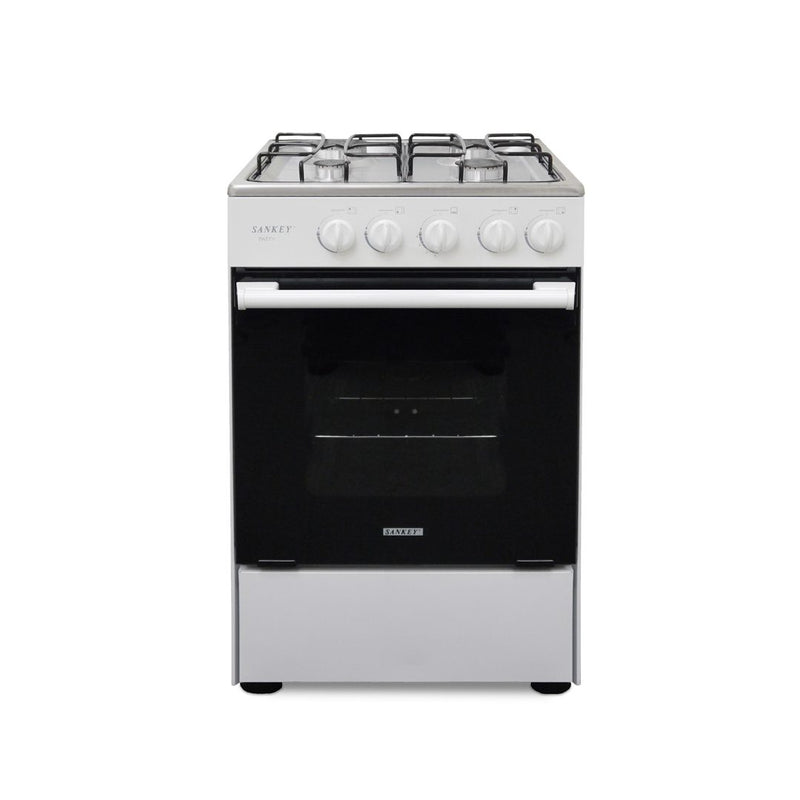 Cocina 20" 4h Patty Gas Sankey Horno Blanca