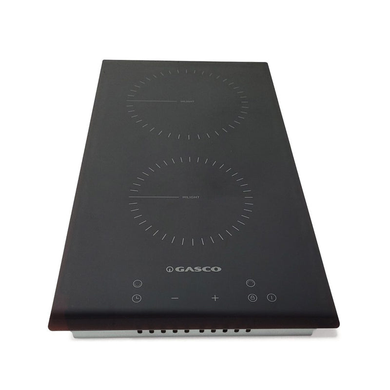 Tope eléctrico 2h 30cm / 12" vidrio negro GASCO