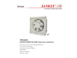 Extractor de aire 8" 33W Sankey