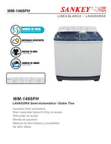 Lavadora 14Kg Semi-Automática Sankey