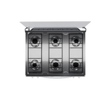 Cocina OMEGA 6H Gris Tapa Vidrio