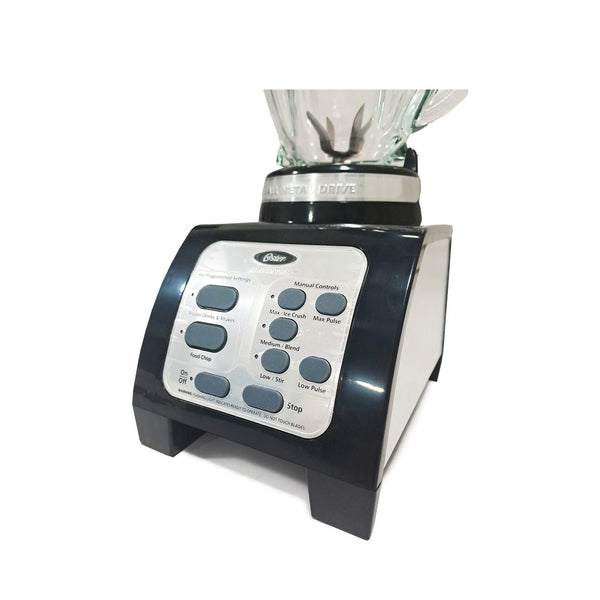 Licuadora Oster 2 en 1 con Motor Reversible negra con vaso de vidrio - licuadoras-oster-botones-2.jpg